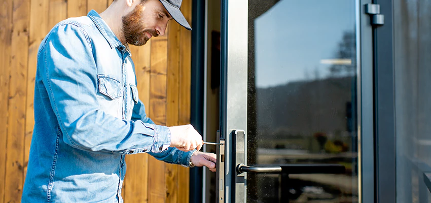 Frameless Glass Storefront Door Locks Replacement in Carbondale, IL